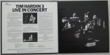 Hardin, Tim  - Tim Hardin 3 Live In Concert, Gatefold open