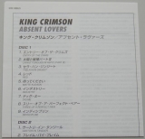King Crimson - Absent Lovers: Live in Montreal, Lyric book