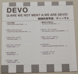 Devo - Q: Are We Not Men? A: We Are Devo , Lyric book