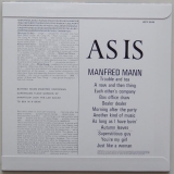 Mann, Manfred - As Is, Back cover
