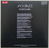 Bruce, Jack - Song For A Taylor [+ 4], Back cover