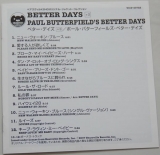 Butterfield, Paul Better Days - Better Days, Lyric book