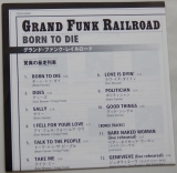 Grand Funk Railroad - Born To Die (+1), Lyric book