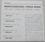 Procol Harum - Broken Barricades, Lyric book