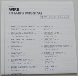 Wire - Chairs Missing, Liryc book