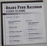 Grand Funk Railroad - Closer To Home (+?), Lyric book