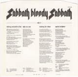 Black Sabbath - Sabbath Bloody Sabbath, Inner Sleeve