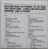 Emerson, Lake + Palmer - Ladies and Gentleman, Lyric book
