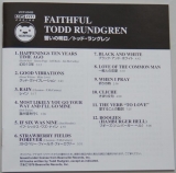 Rundgren, Todd - Faithful, Lyric book