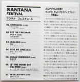 Santana - Festival, Lyric book