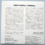 Deep Purple - Fireball, Lyric book 1