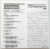 Santana - Moonflower, Lyric book