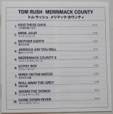 Rush, Tom  - Merrimack County, Lyric book