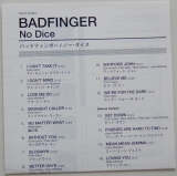 Badfinger - No Dice, Lyric book