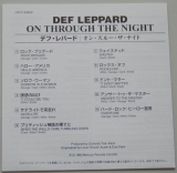 Def Leppard - On Through The Night , Lyric book