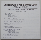 Mayall, John  - Primal Solos, Lyric book