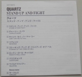 Quartz - Stand Up And Fight , Lyric book