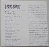 Denny, Sandy - Rendezvous, Lyric book