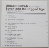 Duran Duran - Seven And The Ragged Tiger, Lyric book