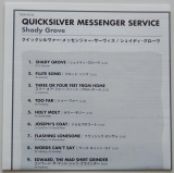 Quicksilver Messenger Service - Shady Grove, Lyric book
