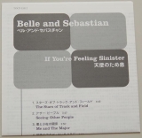 Belle + Sebastian - If You're Feeling Sinister, Lyric book