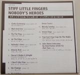 Stiff Little Fingers - Nobody's Heroes, Lyric book
