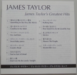 Taylor, James - Greatest Hits, Lyric book