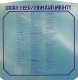 Uriah Heep - High And Mighty (+8), innersleeve side B