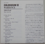 Colosseum II - War Dance, Lyric book