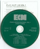Corea, Chick - Piano Improvisations Vol. 1, CD and insert