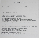 Cluster - '71, Insert
