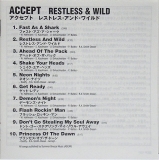 Accept - Restless & Wild, Insert