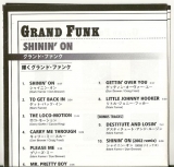 Grand Funk Railroad - Shinin' On , Lyrics Sheet