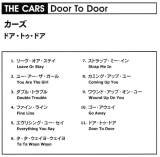 Cars, The - Door To Door, Booklet