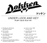 Dokken - Under Lock And Key, English & Japanese booklet