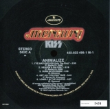 Kiss - Animalize , Serial card side 1