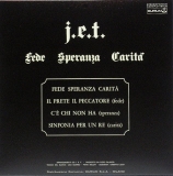 J.E.T - Fede Speranza Carita, Back  Cover