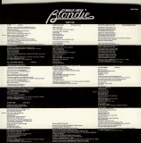 Blondie - Parallel Lines (+4), Lyric Sleeve for Disc