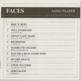Faces - Long Player, Lyrics booklet