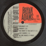 Adams, Bryan - You Want It You Got It (+1), Serial card side 2