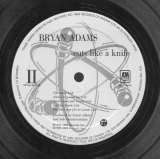 Adams, Bryan - Cuts Like A Knife (+2), Serial card side 2