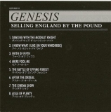 Genesis - Selling England By The Pound, Lyrics Sheet (japanese)