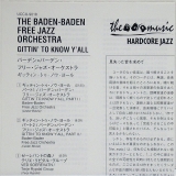 Baden-Baden Free Jazz Orchestra - Gittin' To Know Y'All, Insert