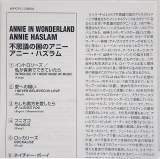Haslam, Annie - Annie in Wonderland, Insert