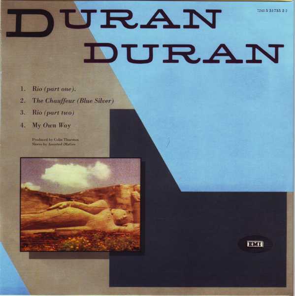 CD7 Sleeve [Back], Duran Duran - The Singles 81-85 Boxset