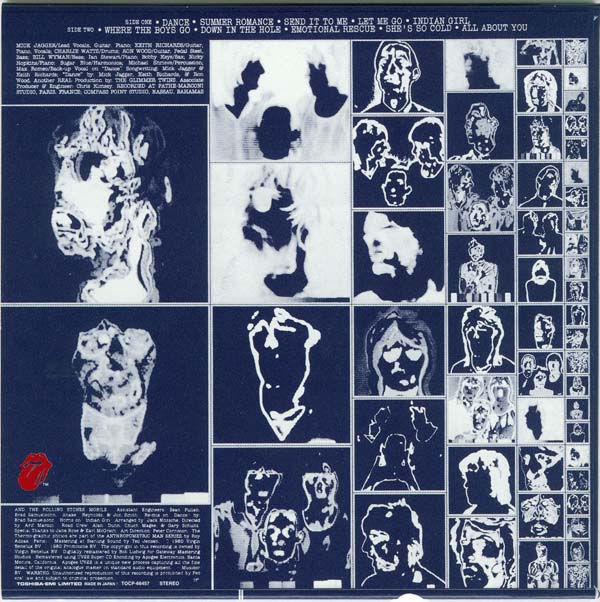 Back cover (obi removed), Rolling Stones (The) - Emotional Rescue
