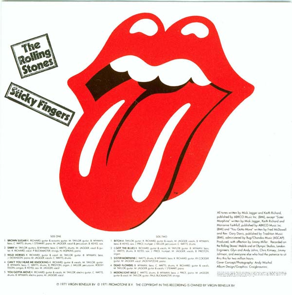 The Rolling Stones - Sticky Fingers Vinyl, LP, Album at
