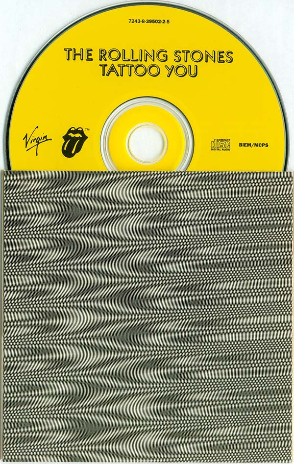Standard yellow CD and not so standard inner sleeve, Rolling Stones (The) - Tattoo You
