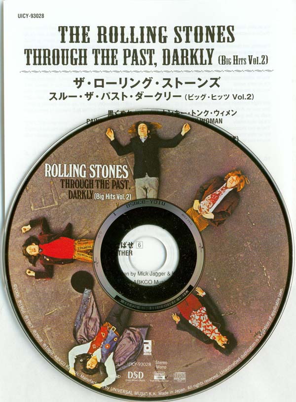 CD and insert, Rolling Stones (The) - Through The Past, Darkly (Big Hits Vol. 2) (US)