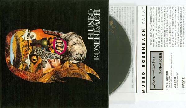 Cover, CD and insert, Museo Rosenbach - Zarathustra